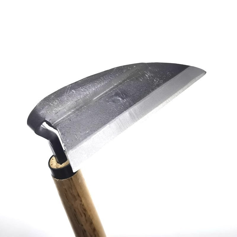 Composite Steel Bent Handlebar Sickle Steel Elbow Hoe Hand Weeding Sickle Gardening Weeding Farm Tools - Decindoor