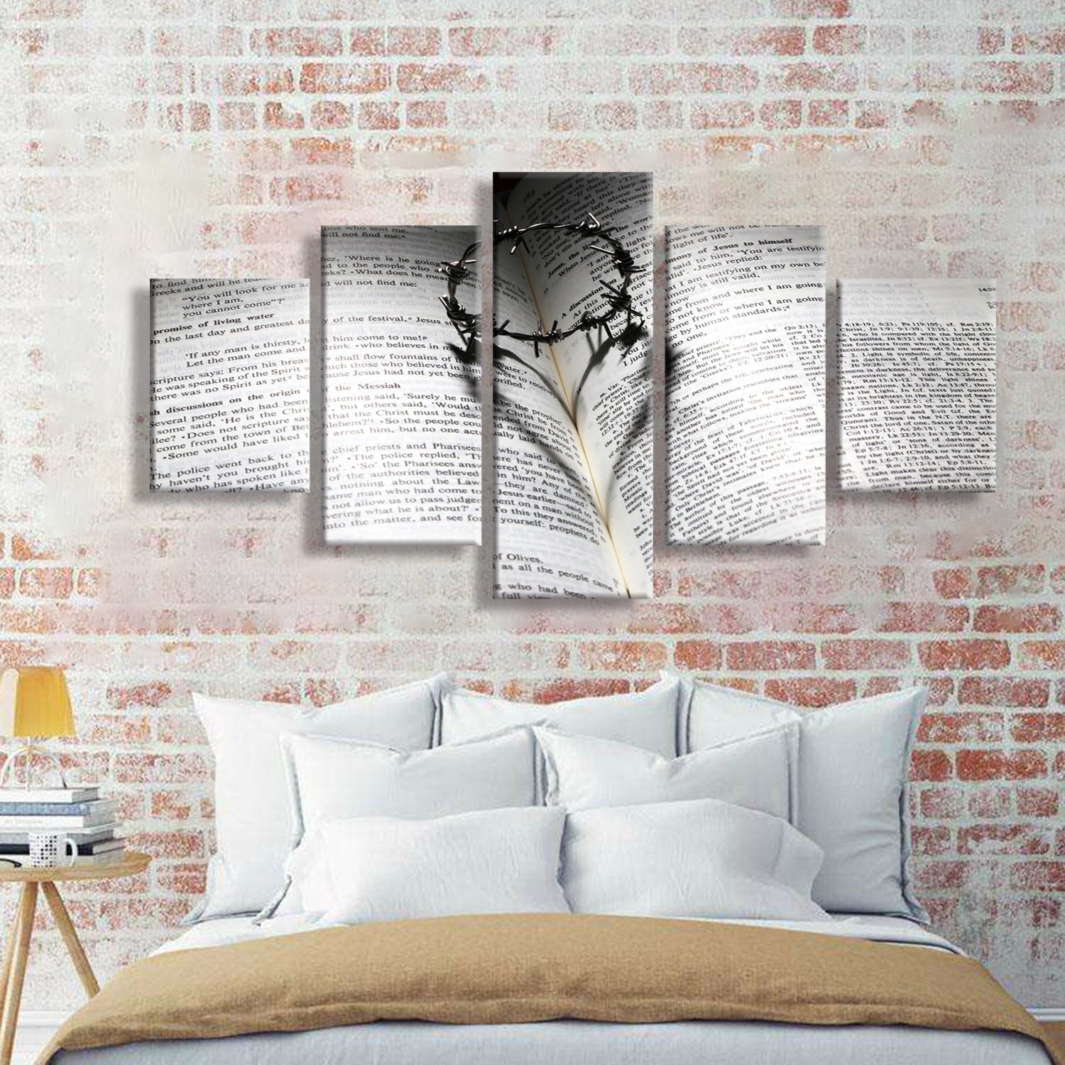 Teach The Crown Bible Decoration Canvas Painting