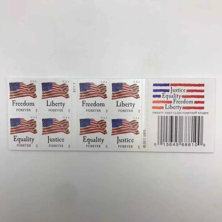 2012 Four Flags Forever Stamps Freedom, Liberty, Equality & Justice