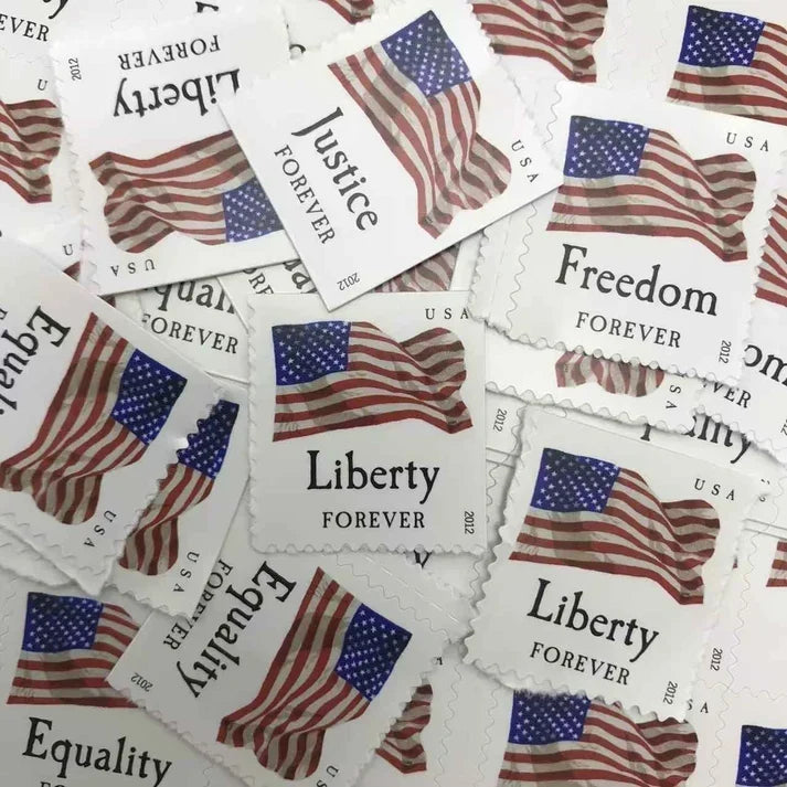 2012 Four Flags Forever Stamps Freedom, Liberty, Equality & Justice