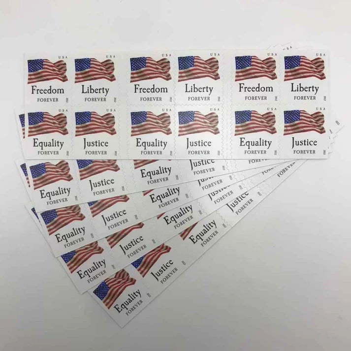 2012 Four Flags Forever Stamps Freedom, Liberty, Equality & Justice