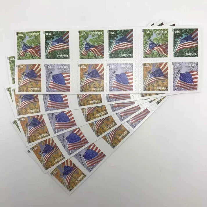 2013 A Flag for All Seasons Forever Stamps Four-Season American Flag Designs