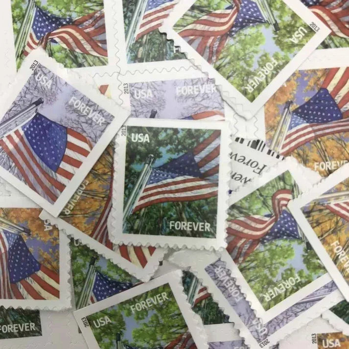 2013 A Flag for All Seasons Forever Stamps Four-Season American Flag Designs